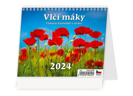 Vlčí máky 2025, stolní kalendář