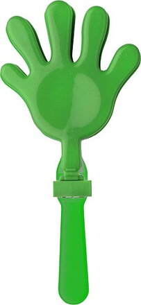 CLAPY Plastový fandič, tleskač ve tvaru ruky, zelený