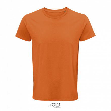 Pánské tričko SOLS CRUSADER MEN - ROUND-NECK FITTED JERSEY T-SHIRT, oranžová, L