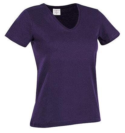 Tričko STEDMAN CLASSIC V-NECK WOMEN fialová XL