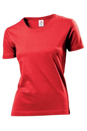 Tričko STEDMAN COMFORT-T WOMEN barva červená XL