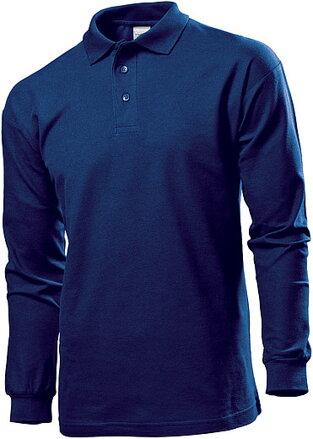 Polokošile STEDMAN POLO LONG SLEEVE MEN námořní modrá XL