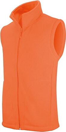 Pánská mikrofleecová vesta Kariban fleece vest men, fluorescenční oranžová, vel. XXL