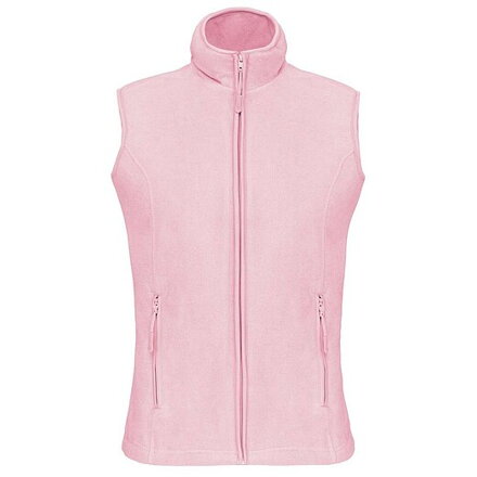 Dámská mikrofleecová vesta Kariban fleece vest women, světle růžová, vel. L