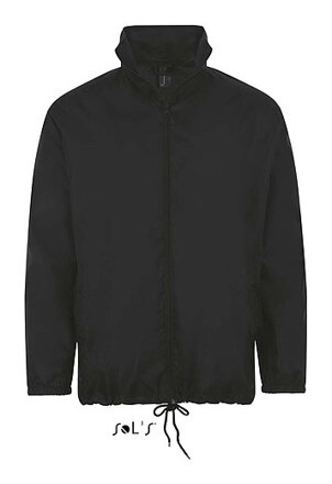 Unisex větrovka SOLS SHIFT - UNISEX WATER REPELLENT WINDBREAKER, černá, L