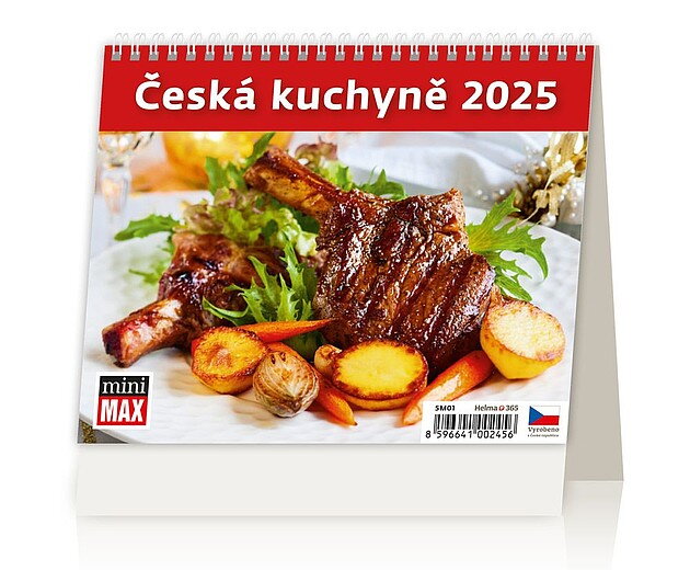 MiniMax Česká kuchyně 2025, stolní kalendář