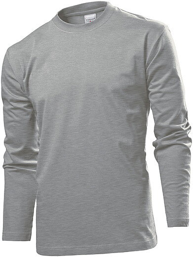 Tričko STEDMAN COMFORT LONG SLEEVE MEN tmavě šedý melír XXL