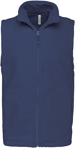 Pánská mikrofleecová vesta Kariban fleece vest men, tmavě modrá, vel. XXL