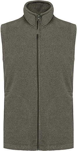 Pánská mikrofleecová vesta Kariban fleece vest men, vojenská světlá zelená, vel. L