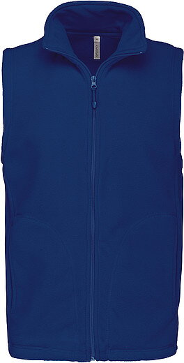 Pánská mikrofleecová vesta Kariban fleece vest men, indigo modrá, vel. XL