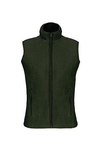 Dámská mikrofleecová vesta Kariban fleece vest women, tmavá vojenská zelená, vel. S