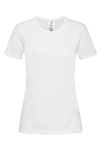 Dámské tričko STEDMAN CLASSIC-T ORGANIC WOMEN z bio bavlny, bílá, XL